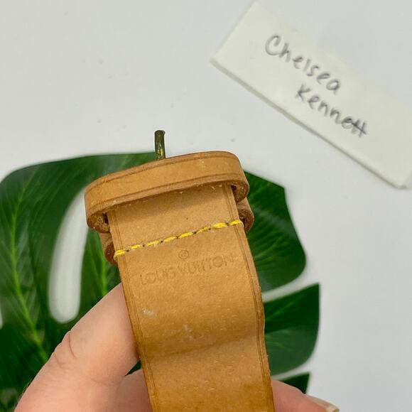 Louis Vuitton Vachetta Strap holder cuff / bracelet SLG Small Leather Goods 0361 - Picture 2 of 8